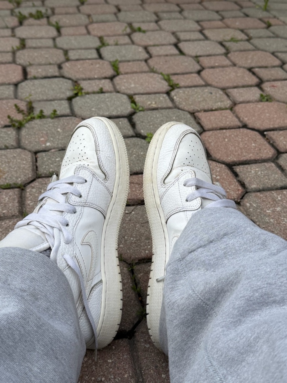 Air Jordan 1 White Low Sneakers